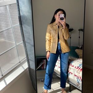 Genuine leather woman’s jacket